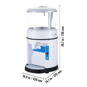 110V Commercial Ice Shaver Crusher 1100LBS/H With 17.6 LBS Hopper, 350W Tabletop Electric Snow Cone Maker 320 RPM Rotate Speed Perfect For Parties Eve