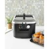 4L Electric Deep Fryer, Matte Black, Stainless Lid, 1800W