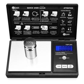 200g Digital Pocket Gram Scale 0.01g Accuracy, 200g x 0.01g Mini Digital Grams Scale, Small Food Scale, Jewelry Scale