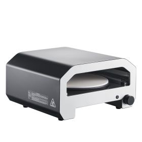 Outdoor Pizza Oven, 16 in Propane Gas Pizza Maker, Portable Pizza-Cooker with Electric Rotation, Thickened Pizza-Stone, Carry Bag