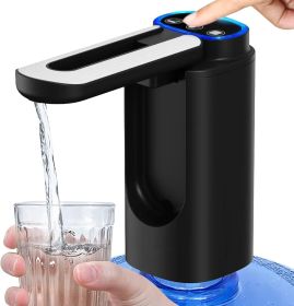 5 Gallon Water Bottle Pump Foldable Spout, Automatic Water Dispenser Type-C Charging Portable Electric Water Jug Dispenser