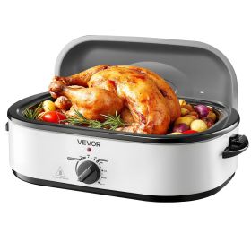 Roaster Oven, 18QT Electric Roaster Oven, 150-450°F Adjustable Temperature Electric Roasting Pan