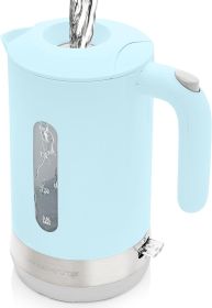 1.8L Electric Kettle, 1500W Fast Boiling Heater for Coffee or Tea, BPA Free, Easy to Fill Lid, Water Level Window, Auto Shut-Off