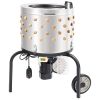 VEVOR Chicken Plucker Machine, 20" Diameter Stainless Steel Drum De-Feather Remover Poultry, 280RPM Defeathering Equipment with 108 Soft Fingers