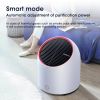 Portable Air Purifier 4000mAh Battery USB Rechargable Air Cleaner Desktop Electronic Filter Portable Negative Ion Remove Activated Carbon Sterilizer A