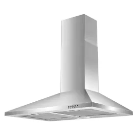 Range Hood 30 Inch,Wall Mount Range Hood In Stainless Steel With Ducted/Ductless Convertible,Stove Vent Hood With Aluminum Filters,3 Speed Exhaust Fan