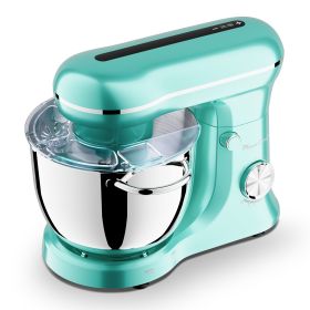 6QT & 5QT Dual Bowls Stand Mixer, 10 Speed Tilt-Head With Electronic Timer, Dough Mixer, Dishwasher Safe, Stainless Steel Bowls, Dough Hook, Flat Beat