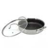 Better Chef 9-Inch 3-Ply Stainless Steel Nonstick Deep Fry Pan with Lid