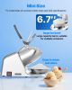 Commercial Ice Crusher 286LBS/H Electric Snow Cone Maker Shaved Ice Silver