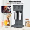 VEVOR Milkshake Maker, 375W x 2 Electric Milkshake Machine, Commercial Double Heads Drink Mixer Blender, LED Intelligent Microswitch
