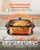 Roaster Oven, 22QT Electric Roasting Pan, 150-450°F Adjustable Temperature Multifunctional Electric Roaster Oven with Self-Basting Lid