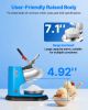 Commercial Ice Crusher 220LBS/H Electric Snow Cone Maker Shaved Ice Blue