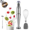 1100W Immersion Hand Blender, Stainless Steel Stick Blender with 12-Speed & Turbo Mode