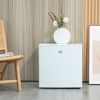 HOMCOM 1.1 Cu.Ft Mini Freezer, Compact Upright Design, Reversible Door, Removable Shelves, White, for Home, Dorm, Office Appliances