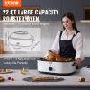 VEVOR Electric Roaster Oven, 22 QT Turkey Roaster Oven with Self-Basting Lid, 1450W Roaster Oven with Defrost & Warm Function, Adjustable Temp
