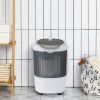 Portable Mini Washing Machine Semi-Automatic Washer and Spinner Combo with Single Tub