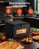 VEVOR Pizza Oven, 8 Presets Electric Pizza Ovens Air Fry Combo, 12-Inch Indoor Pizza Maker Smart Knob Control , 750°F Max Temp