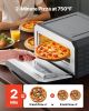 Electric Pizza Oven, Smart Pizzas Maker Indoor with 5 Preset, 12Inch Countertop Pizza Cooker w/ Touch Srceen, 750°F Max Temp