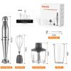 1100W Immersion Hand Blender, Stainless Steel Stick Blender with 12-Speed & Turbo Mode