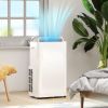HOMCOM 12000BTU Portable Air Conditioner w/ Cooling, Dehumidifier & Ventilating, Portable AC Unit w/ Remote Control, 3 Fan Modes, 24-Hour Timer, White