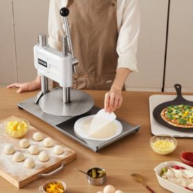 9.5 In Manual Pizza Dough Press Machine Pizza Pastry Sheeter Stainless Steel