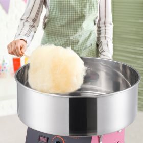 Electric Cotton Candy Machine, 1000W Candy Floss Maker, Commercial Cotton Candy Machine With Stainless Steel Bowl, And Sugar Scoop, Perfect For Home K (Option: pink)