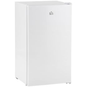 3.2 Cu.Ft Mini Fridge with Freezer, Single Door Compact Refrigerator with Adjustable Thermostat, Shelf and Reversible Door for Bedroom, Dorm (Color: as Pic)