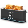 4-Slice Toaster, 7 Browning Settings, Defrost/Reheat Functions, Removable Crumb Tray, Full body Stainless Steel Housing, Anti-Fingerprint, Anti-Jam