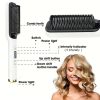 Dual Voltage Hair Straightener Brush – 60-Second Heat-Up & Ergonomic Grip for Salon-Quality Results at Home